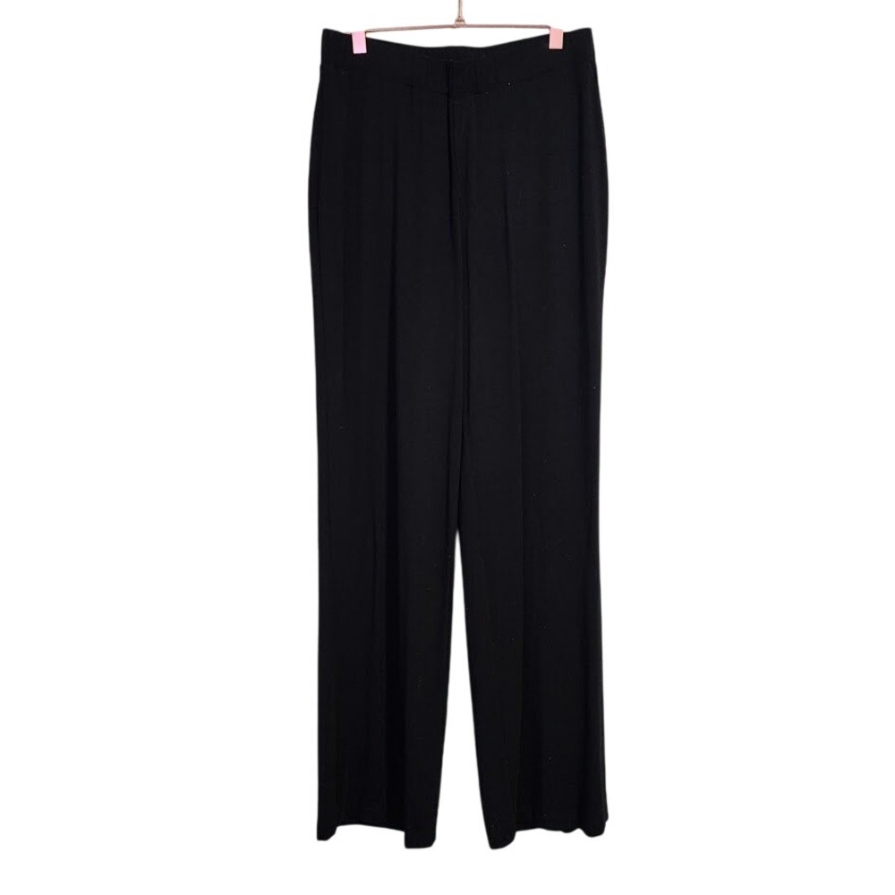 SOFT SURROUNDINGS vintage Lagenlook Black pull on pants Viscose Spandex Size M